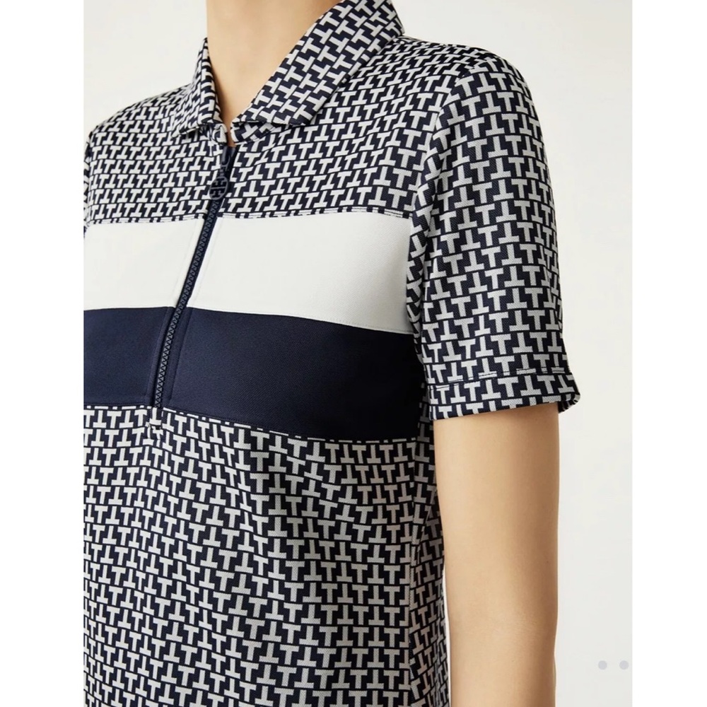 Tory Burch | Performance Jacquard Color-block Dress